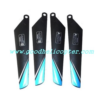 fq777-408 helicopter parts main blades (blue-black color) - Click Image to Close
